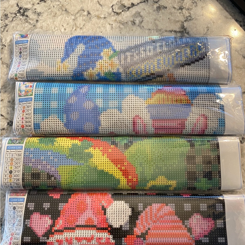 Diamond Art Painting Set of 4 Gnomes